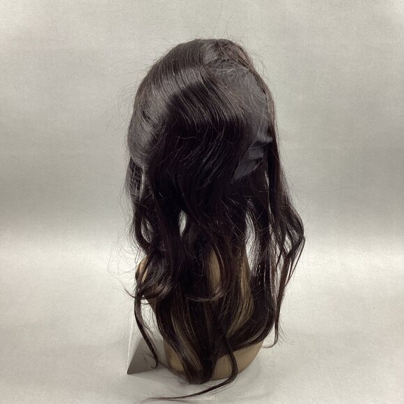 Straight 14” #Natural Black 100% Human Hair 360° Full Cap Lace Frontal - Picture 5 of 11